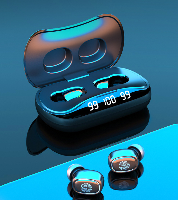Bluetooth Headset Triple Display Wireless Binaural Headset - Image 2