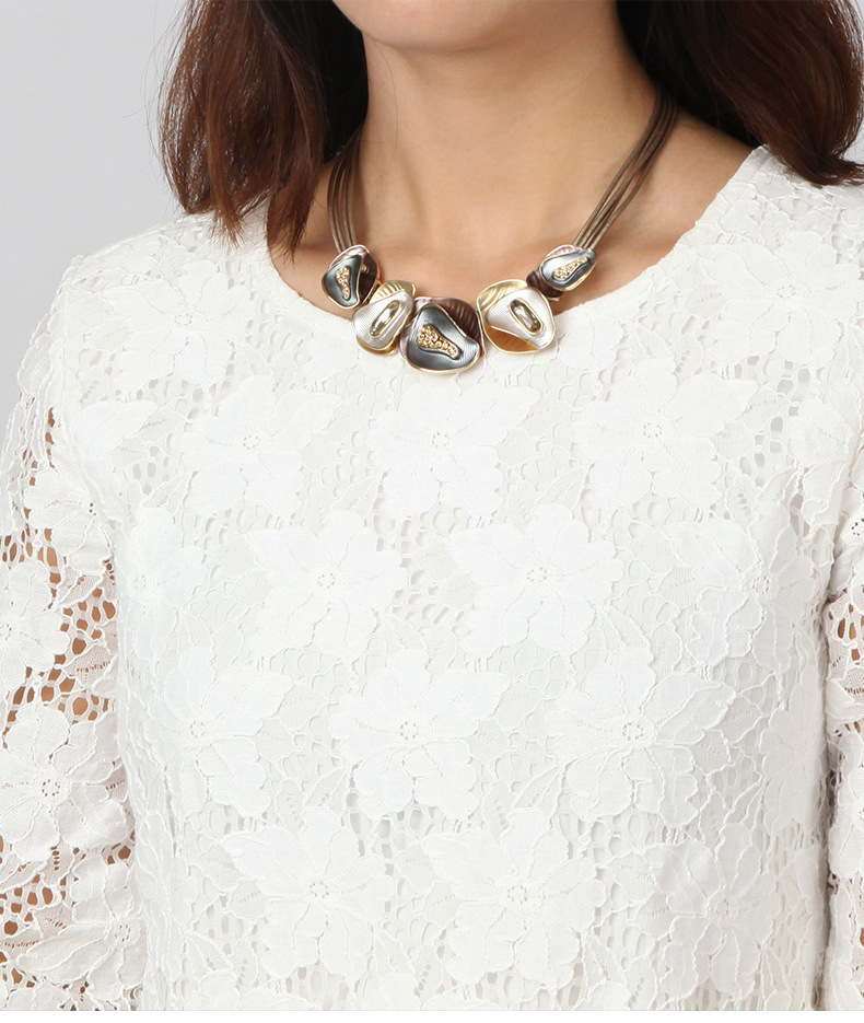 Matching Clothes Vintage Alloy Sweater Chain Pendant Necklace