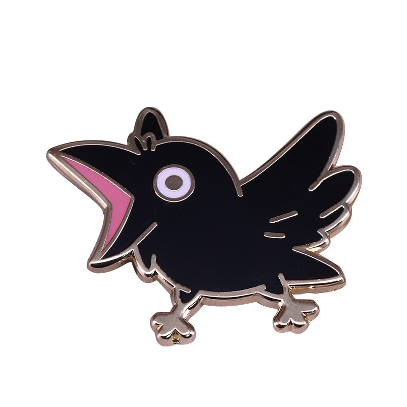 Great Collection Of Foraging Bird Brooches For Animal Lovers Black - Shop at LoveMi