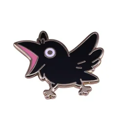 Great Collection Of Foraging Bird Brooches For Animal Lovers - Black - View 1