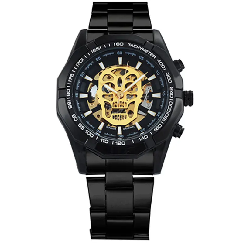 Official Automatic GOLD Watch Men Steel Strap