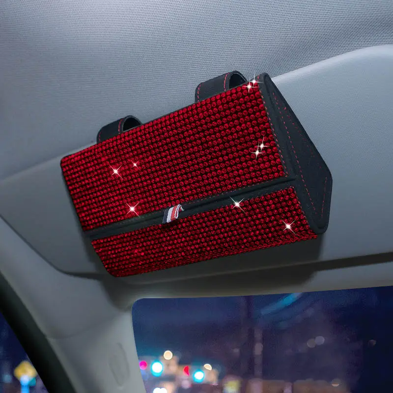 Multifunctional Glasses Case For Diamond-encrusted Car