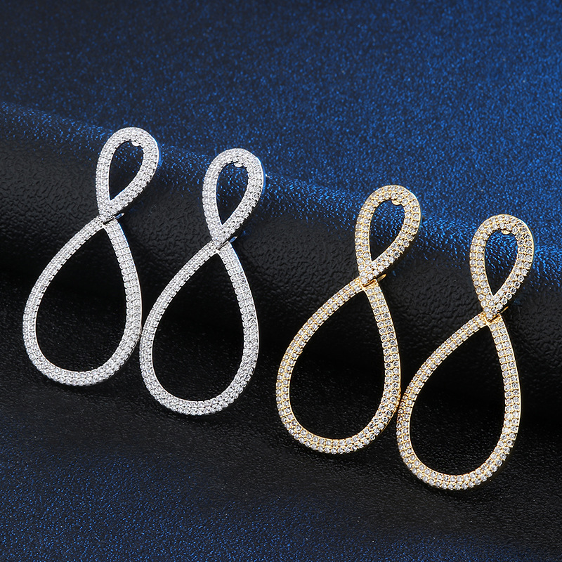 Colourful Geometric Hollow Big Earrings For Women Full Rainbow