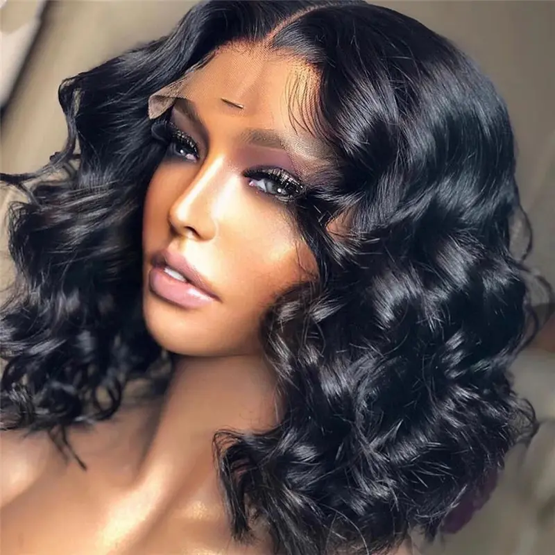 Wig Front Lace Short Curly Hair Fashion