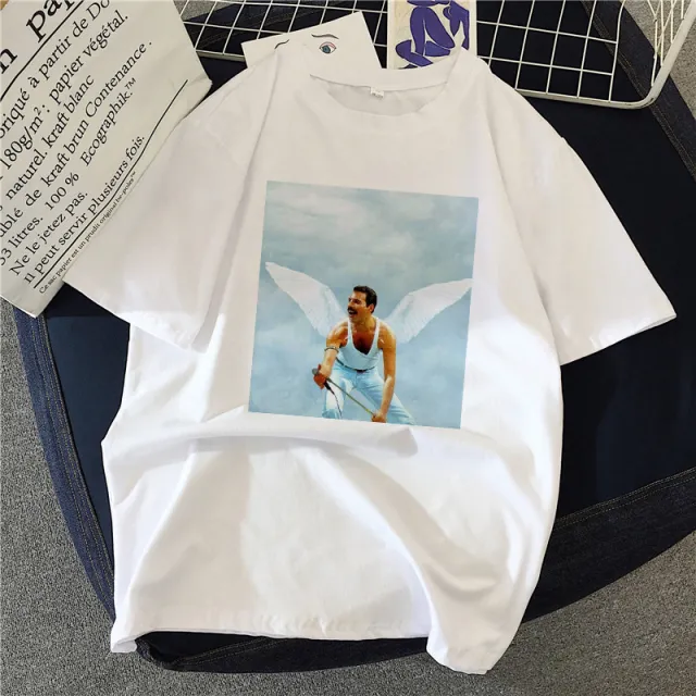 Musical Rock Singer Print Crew Neck T shirt 9Style - Shop at LoveMi