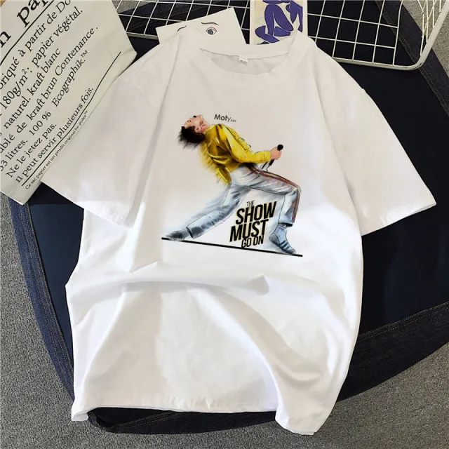 Musical Rock Singer Print Crew Neck T shirt 8Style - Shop at LoveMi