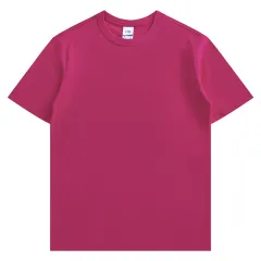 Basic Cotton Short-sleeved T-shirt For Men And Women - Sauce Red - View 1