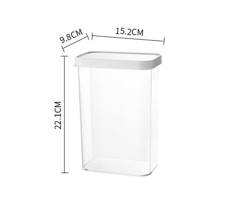 Title 4, Stackable transparent plastic food storage cont...