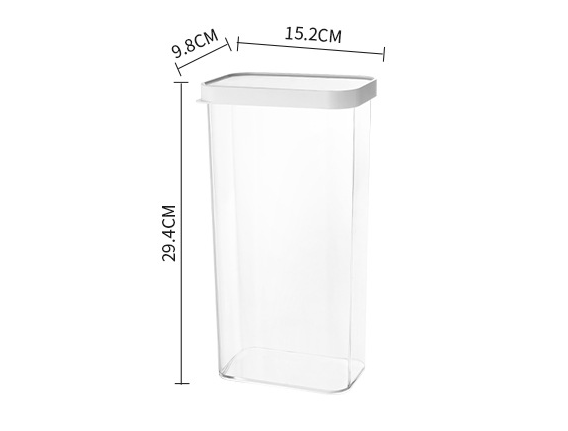 Title 5, Stackable transparent plastic food storage cont...