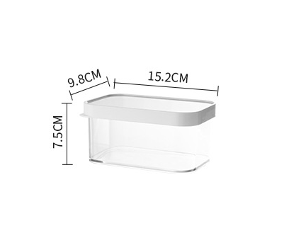 Title 7, Stackable transparent plastic food storage cont...