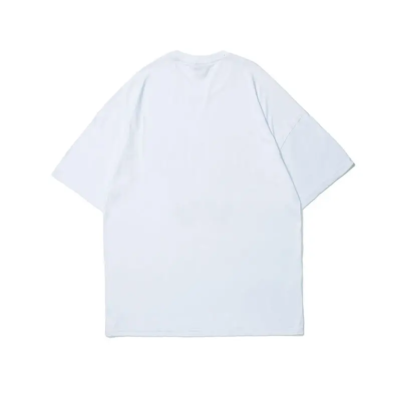 Lazy Loose Print Butterfly Funeral Unisex Round Neck Short Sleeve
