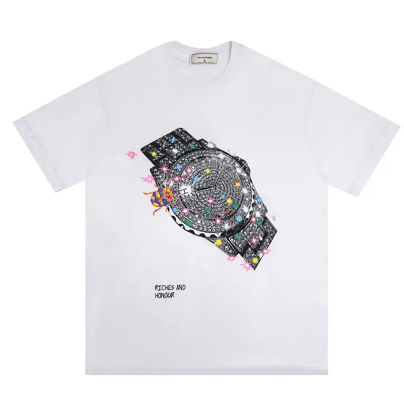 Watch Print Short-sleeved T-shirt Men