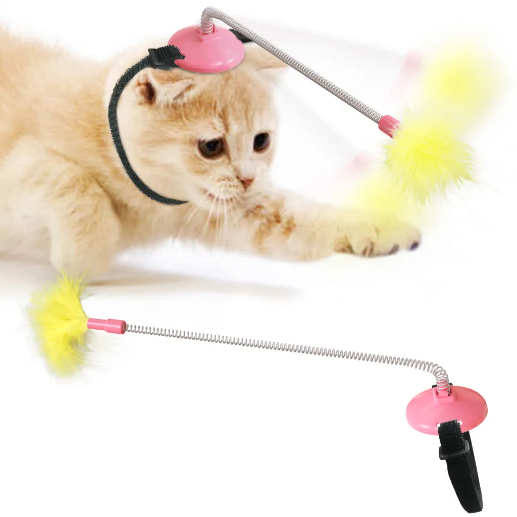 Kitty Relief Feather Funny Cat Stick - Pink
