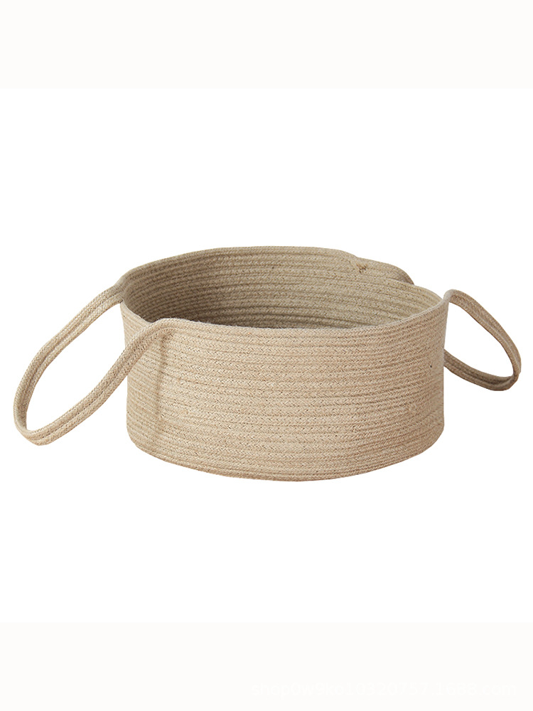 Jute Dirty Clothes Hamper Storage Basket Nordic Woven