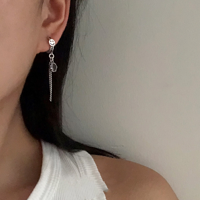 S925 Silver Heavy Industry Chain Circle Rabbit Chain