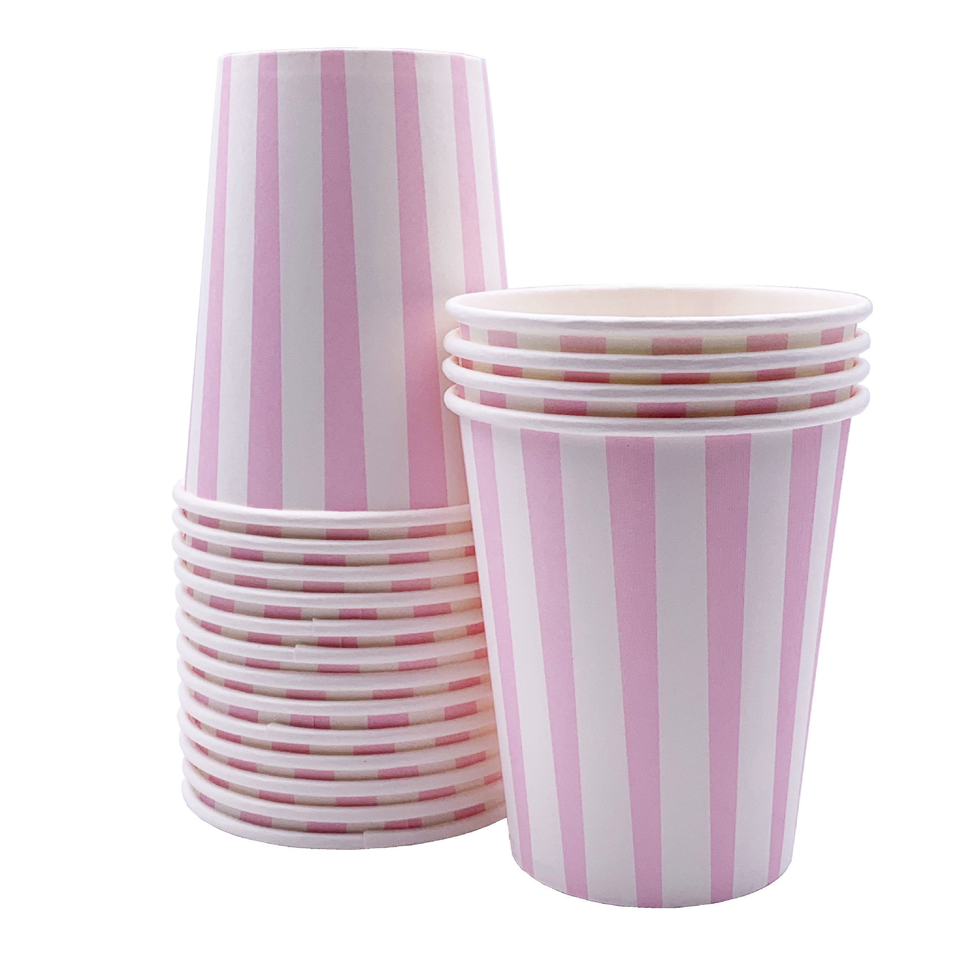 Pink paper cups