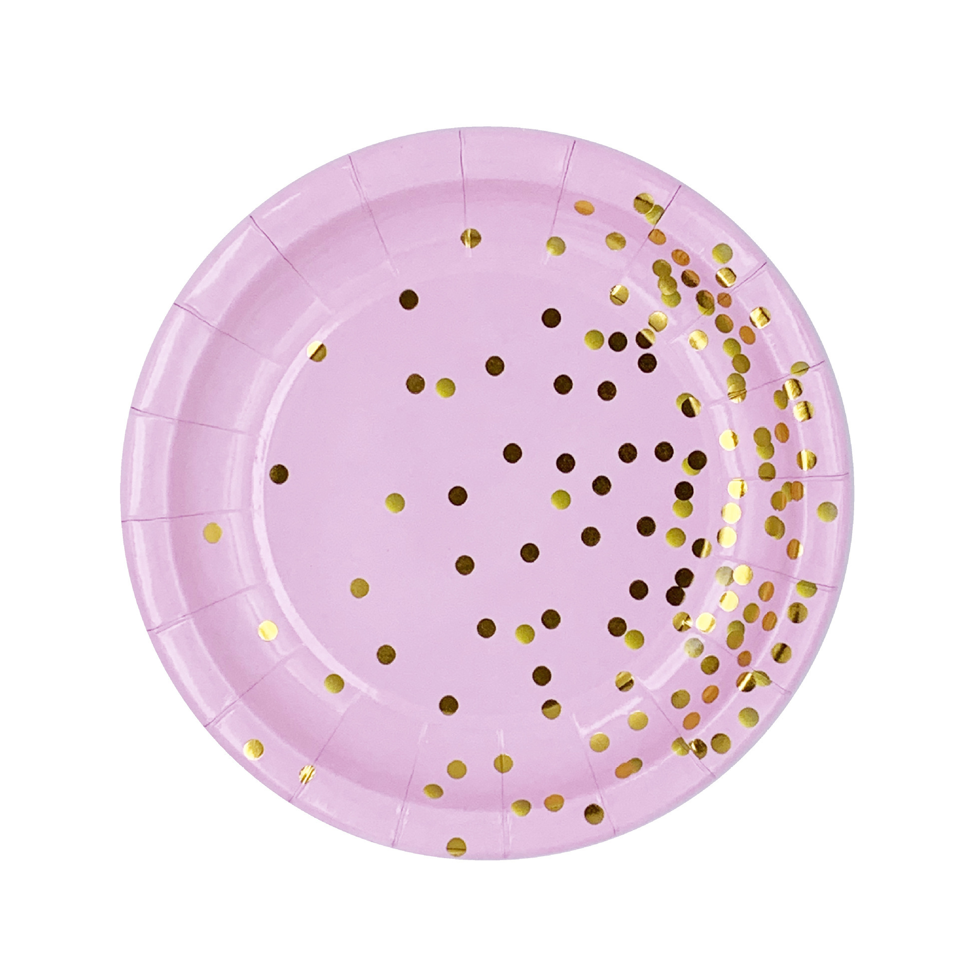 Pink gilded7inch plate8 p