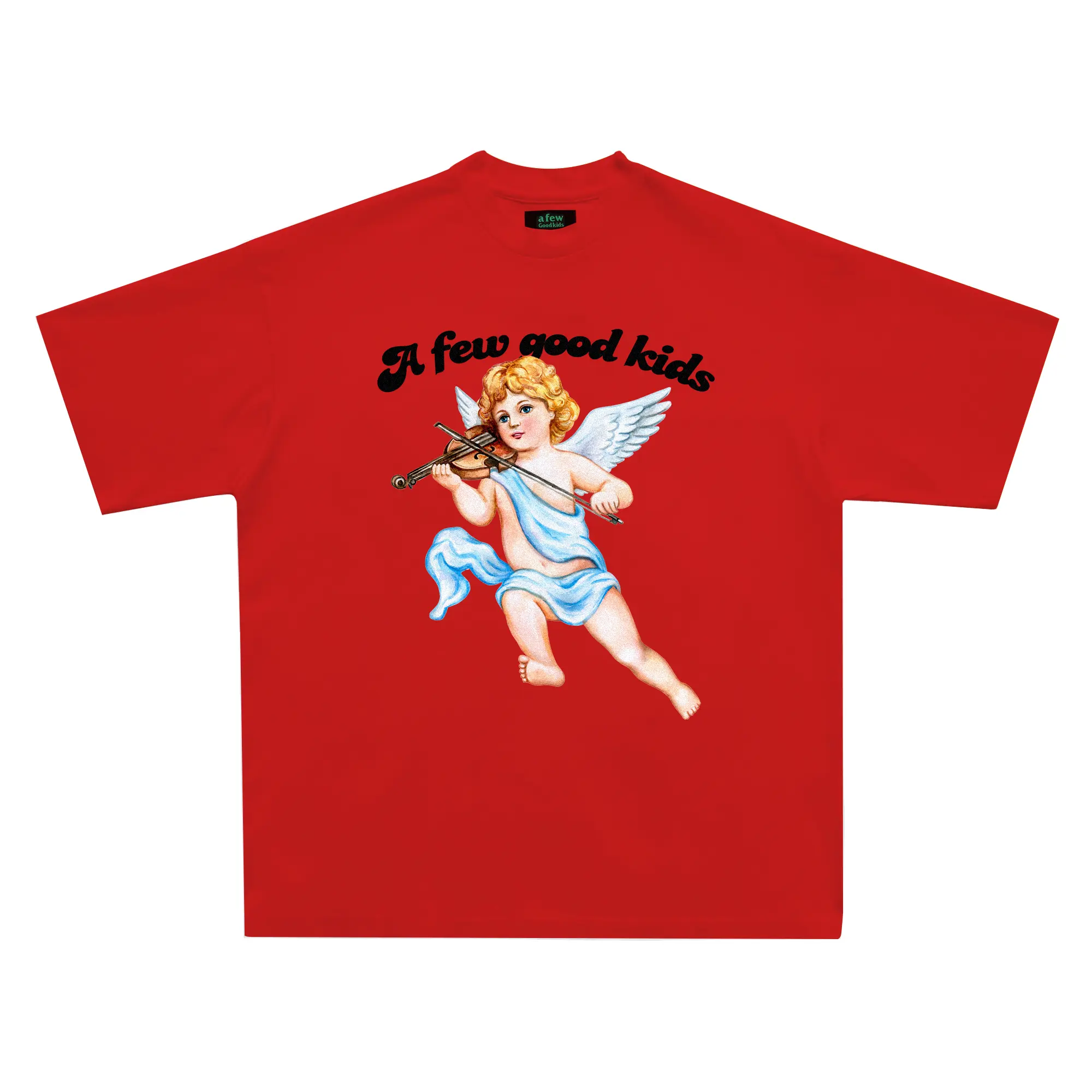 Multicolor Printing Musical Instrument Angel New Trend T-shirt Men