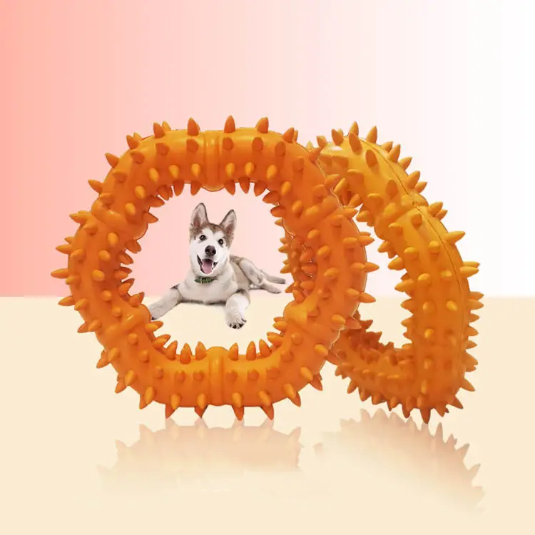 Simple Pet Toy Rubber Ring Molar Ring