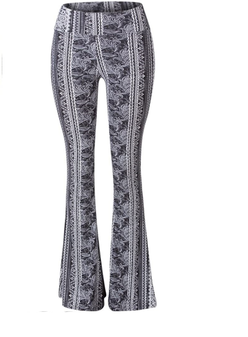 High Elastic Skinny Bootcut Type Retro Leggings And Women's Trousers