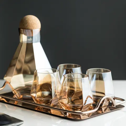 Cold Water Bottle Large Capacity Glass Cup Set