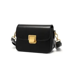 All-match Messenger Women's Bag Fashion Tofu Bag - Black - View 1