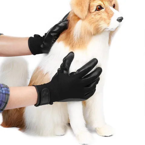 Pet Hair Grooming Glove Cats Soft Rubber Pet Remover