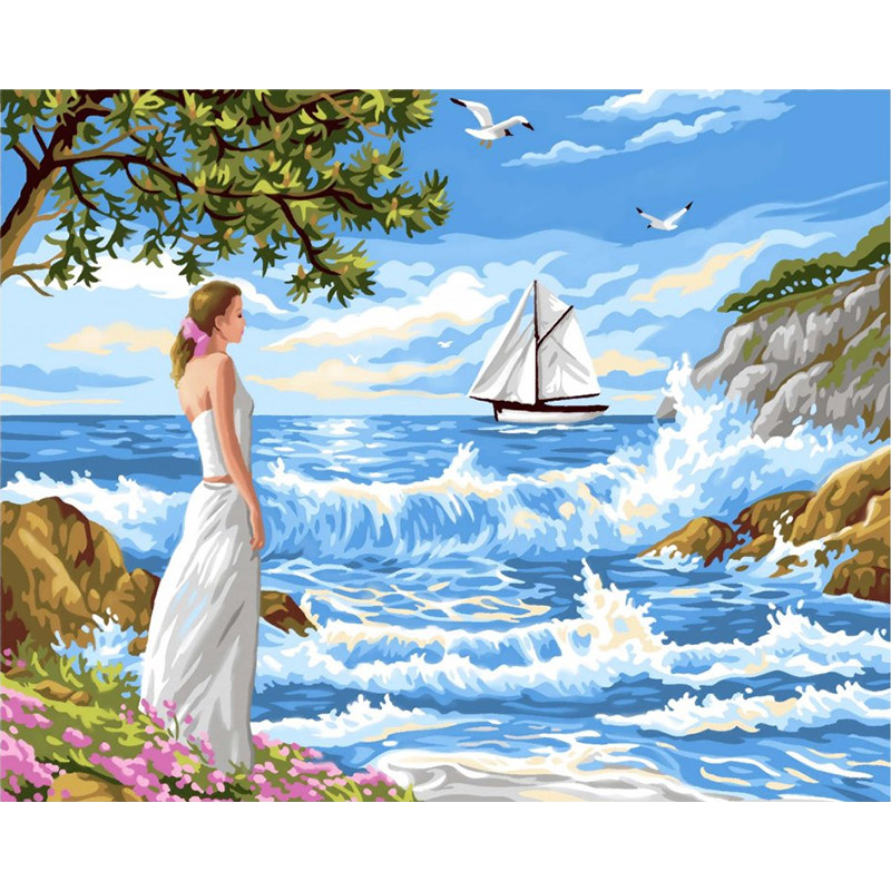 Wave DIY Painting By Numbers Kit Landscape