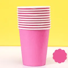 Colored Paper Plates Handmade Eco-friendly Paper Plates Paper Cups - Light Purple - View 1
