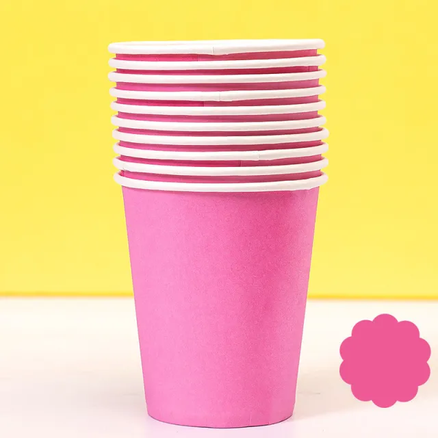 Colored Paper Plates Handmade Eco friendly Paper Plates Paper Cups Light Purple - Shop at LoveMi