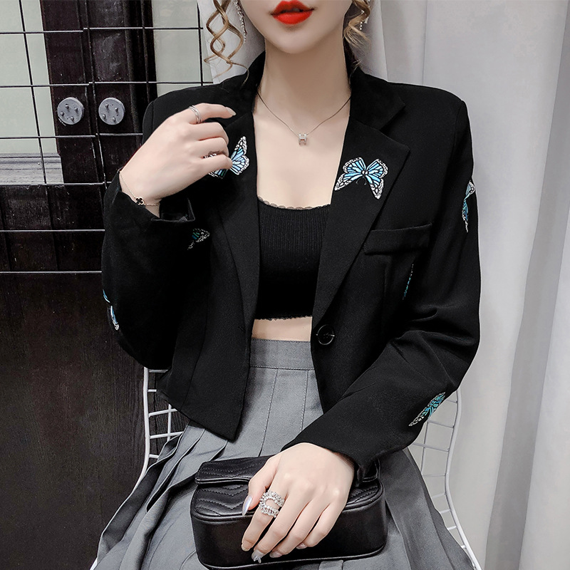 Title 2, Capable Color Butterfly Lapel White Suit Female...