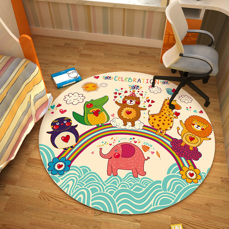 1622183431738 - Cute Cartoon Round Carpet
