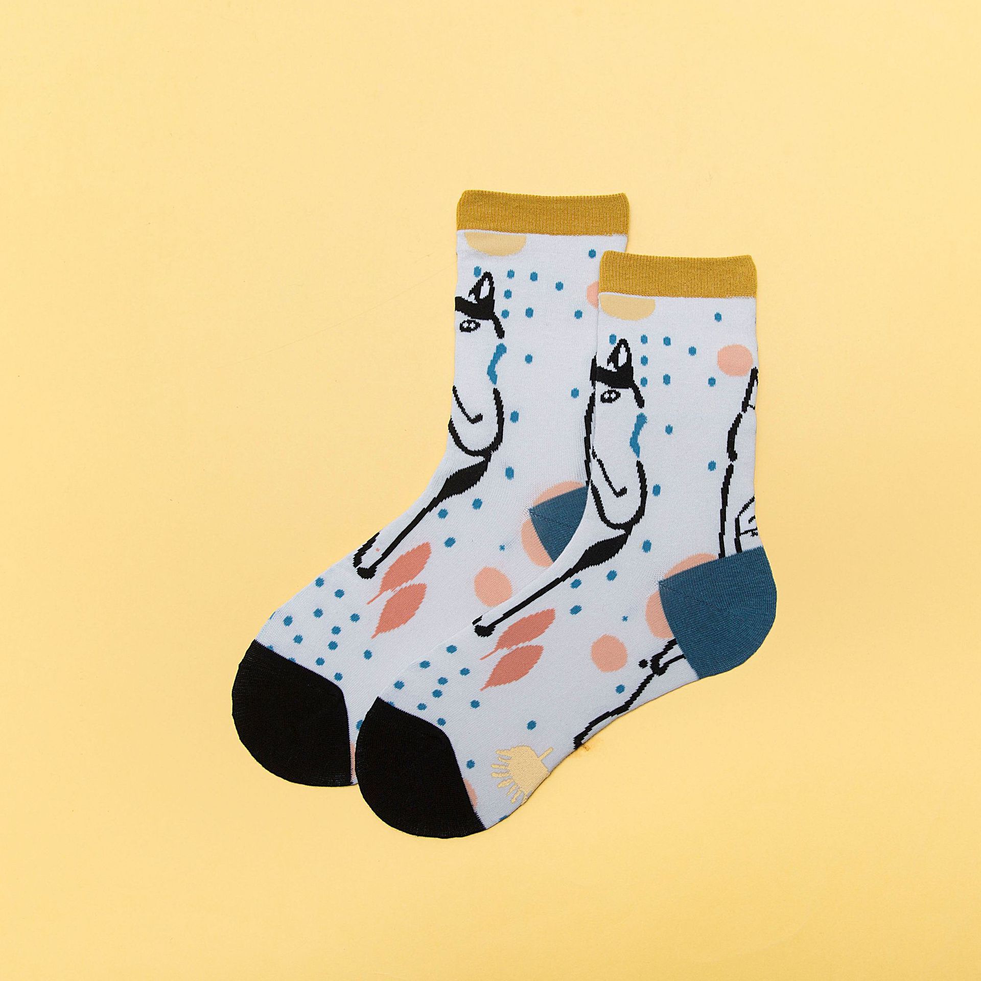 Title 4, Socks Womens Trendy Cartoon Personality Creat...