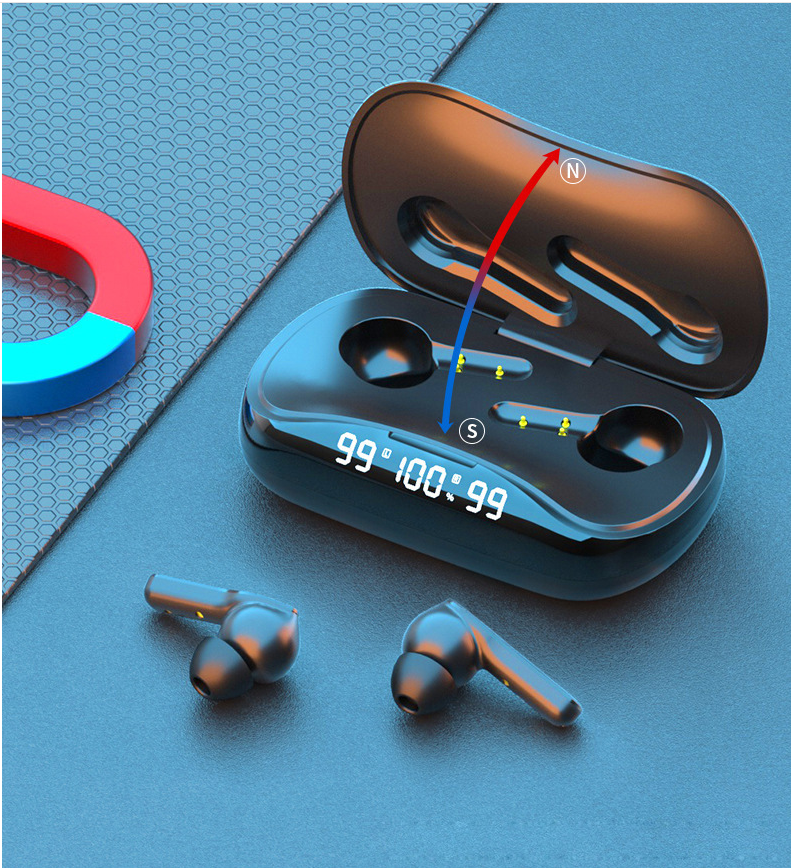 Wireless Bluetooth Headset, Triple Display Large-capacity Charging Compartment - Image 6