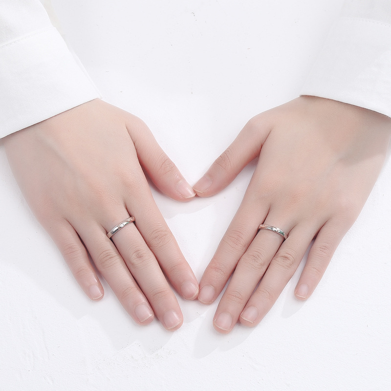 S925 Sterling Silver Yilu Has You Couple Ring