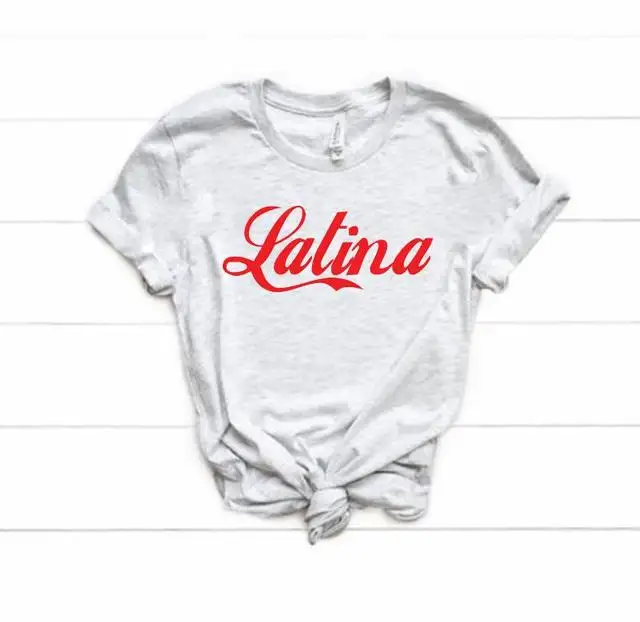 Latina Red Print Women T-shirts Cotton Casual Funny T