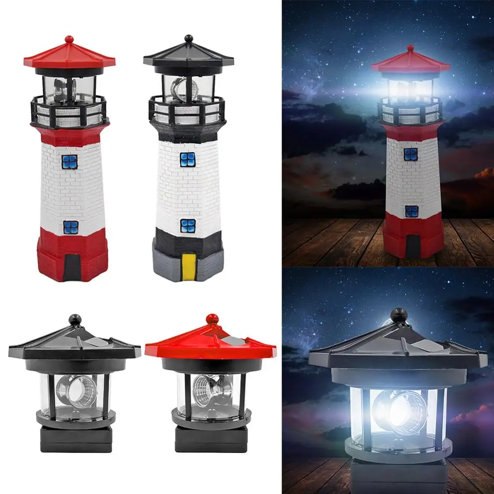Lighthouse Shape Solar LED Light Garden Fence