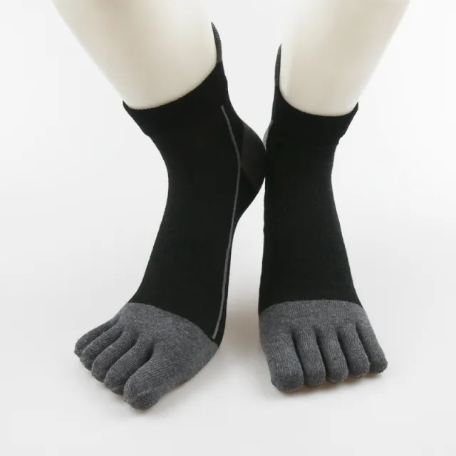 Cotton Toe Socks Men Boy To Protect Ankle Socks Black - Shop at LoveMi