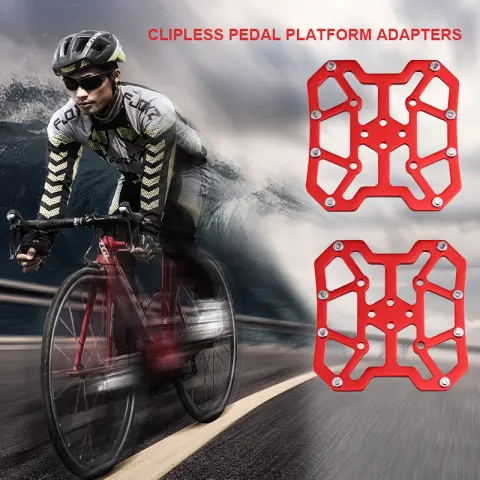 Bicycle Platform Adapter Universal Clipless to Cleat Pedal