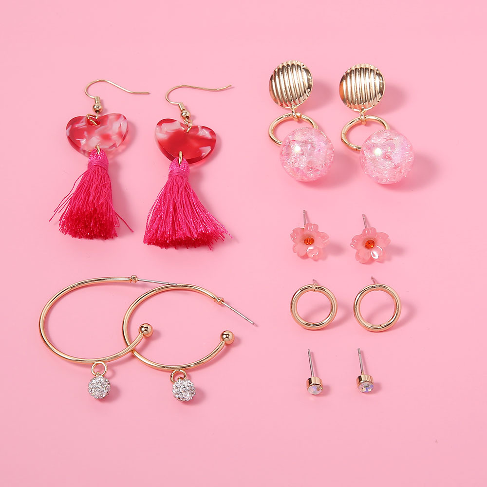 Fashion Retro Tassel Geometric Fan-shaped Earrings