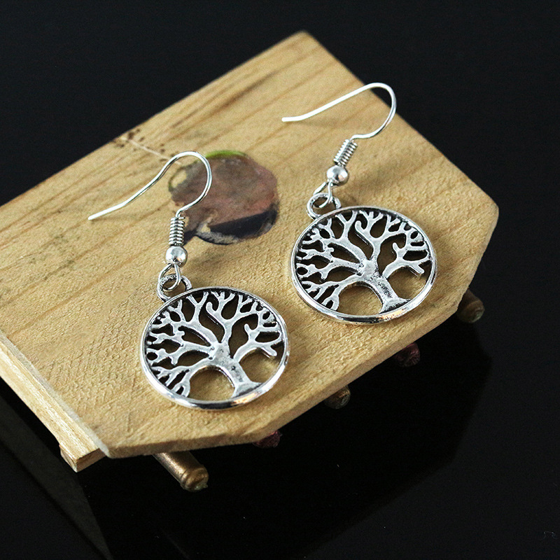 European And American Tree Of Life Earrings
