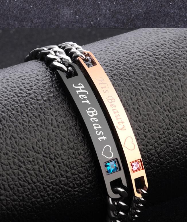 A Couple Bracelet Bracelet, The Japanese And Korean Version Of The Student's Simple Bracelet, His Queen Her King.