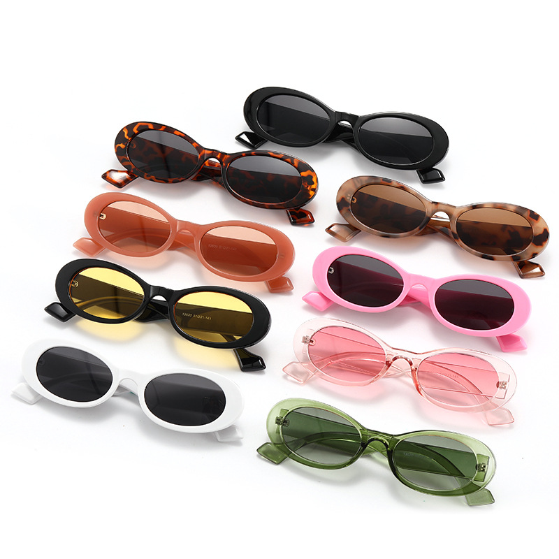 Title 6, Fashionable Oval Sunglasses Colorful Jelly Sung...