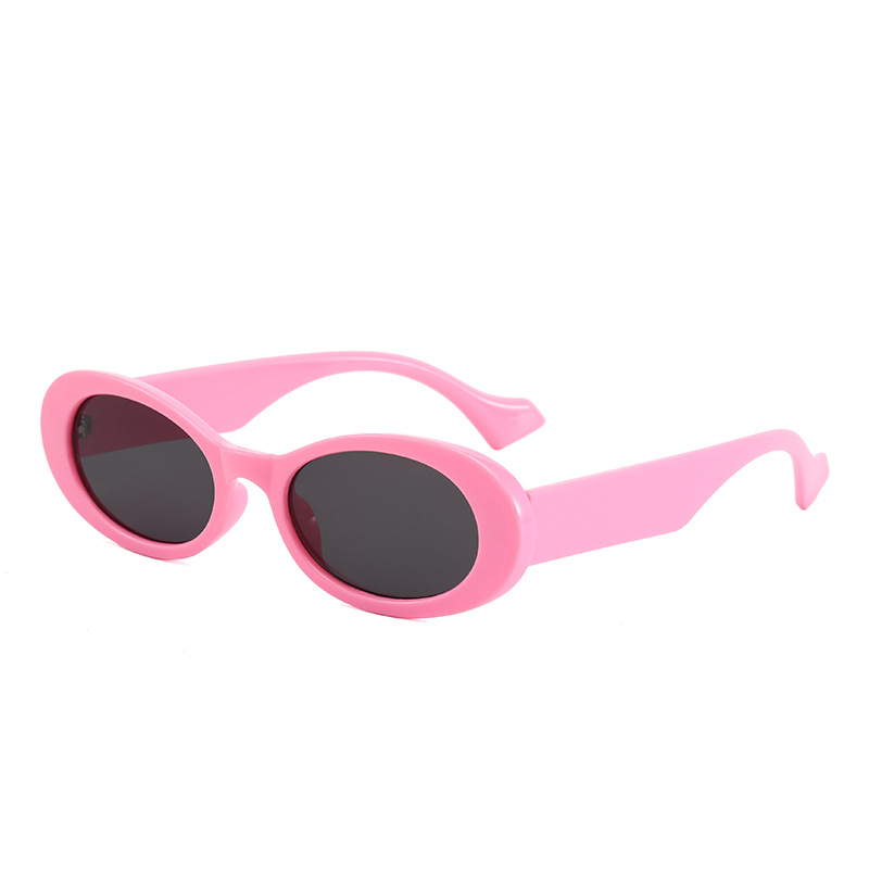 Title 7, Fashionable Oval Sunglasses Colorful Jelly Sung...