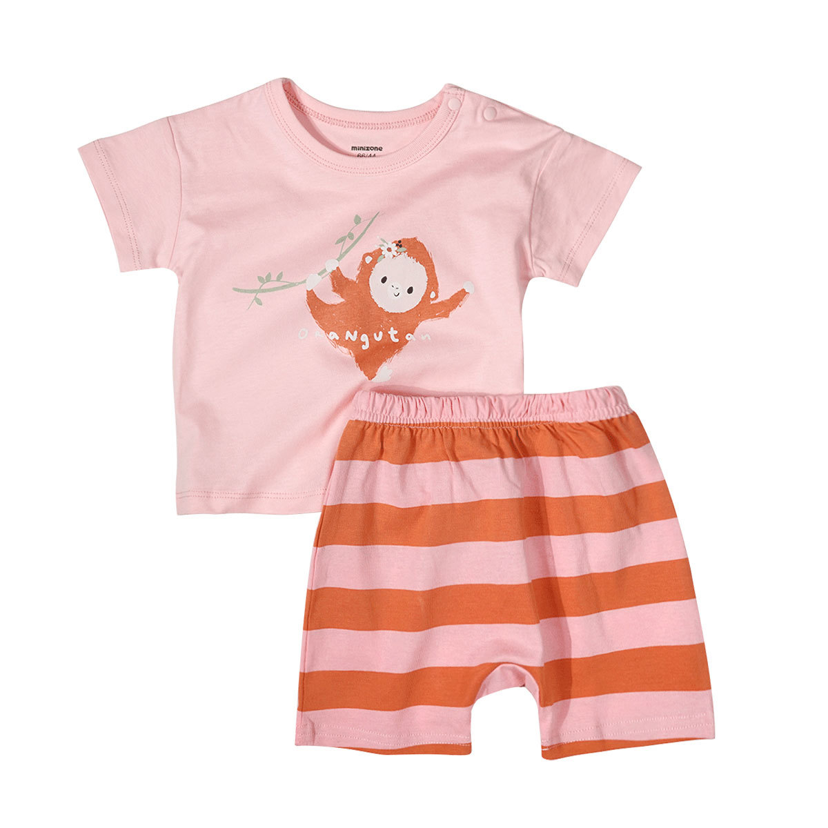 Western Style Baby Cotton Short-sleeved T-shirt Shorts Loose Suit For Boys And G - Picture 4 of 6