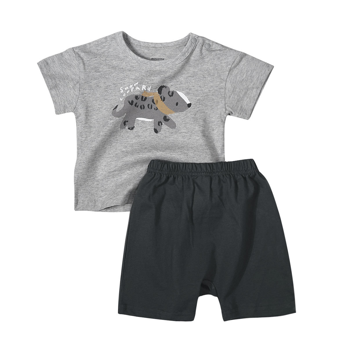 Western Style Baby Cotton Short-sleeved T-shirt Shorts Loose Suit For Boys And G - Picture 3 of 6