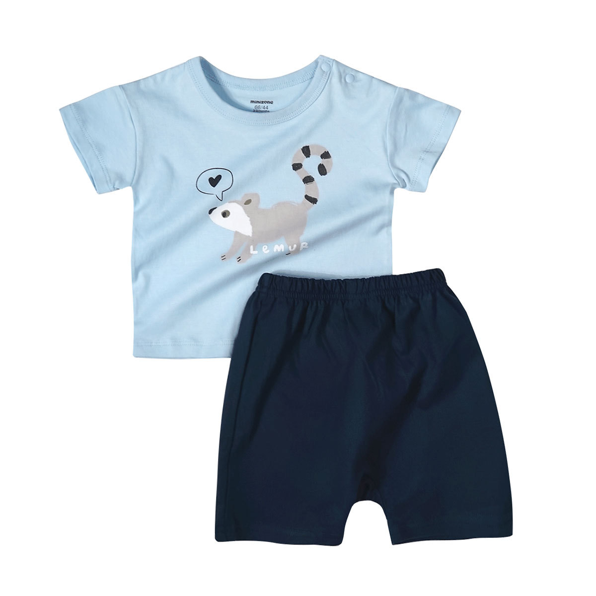 Western Style Baby Cotton Short-sleeved T-shirt Shorts Loose Suit For Boys And G - Picture 2 of 6