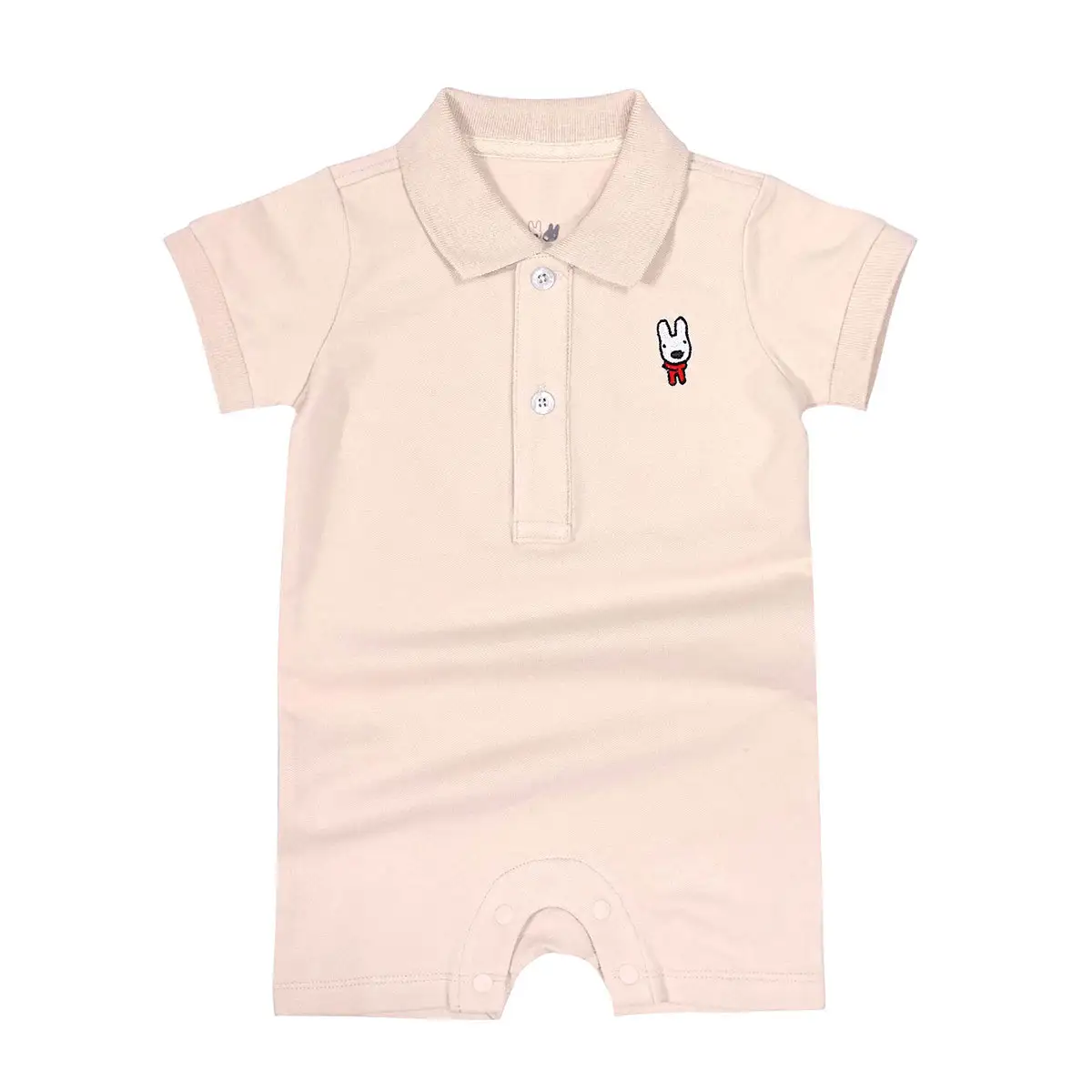 New Baby Solid Color Soft And Comfortable Pullover Short-Sleeved Romper Romper