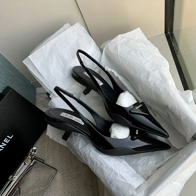 All-match Ins Evening Breeze Gentle Shoes French Stiletto Single Shoes - Black