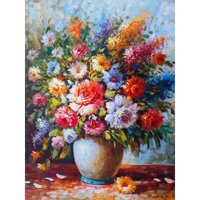 Diamond Painting Diy New Painted Vase Full Of Diamonds Living Room Decoration Painting Colorful - Shop at LoveMi